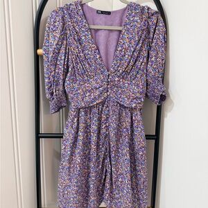 Zara Floral Print Mini Dress